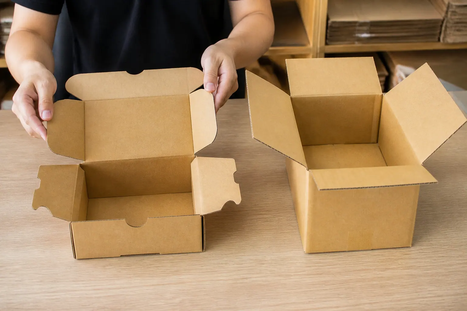 Phân biệt hộp carton bế khuôn và hộp carton thường