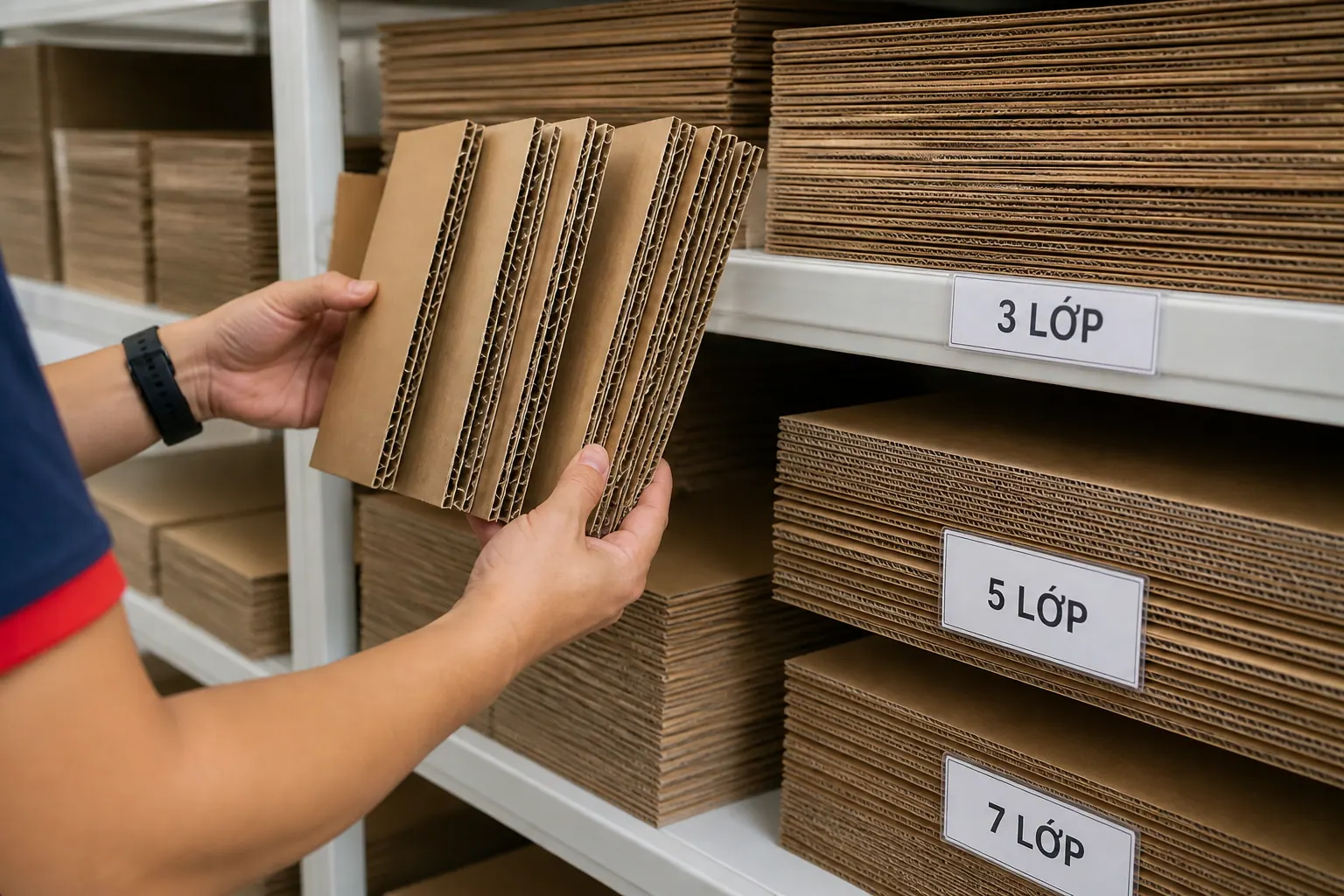 Phân loại bao bì carton theo số lớp - cấu tạo bao bì carton