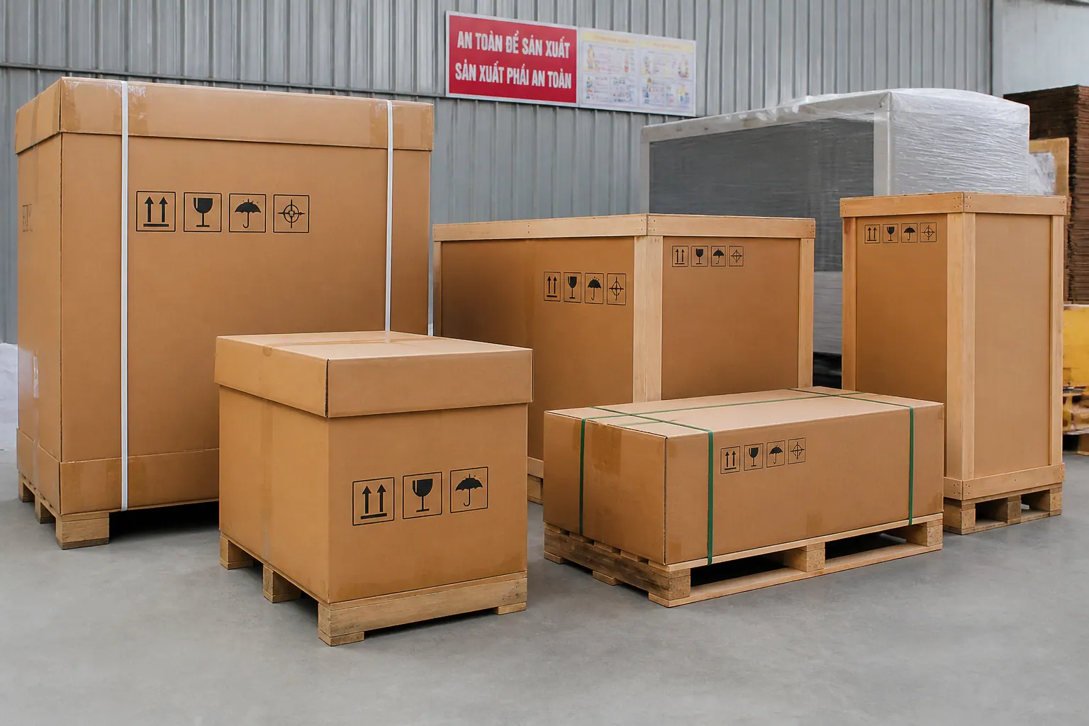 Phân loại thùng carton máy móc theo cấu tạo - bao bì carton máy móc