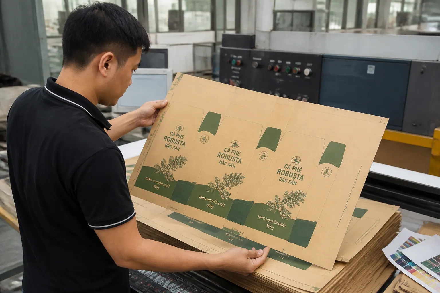 Quy cách in ấn - bao bì carton kraft