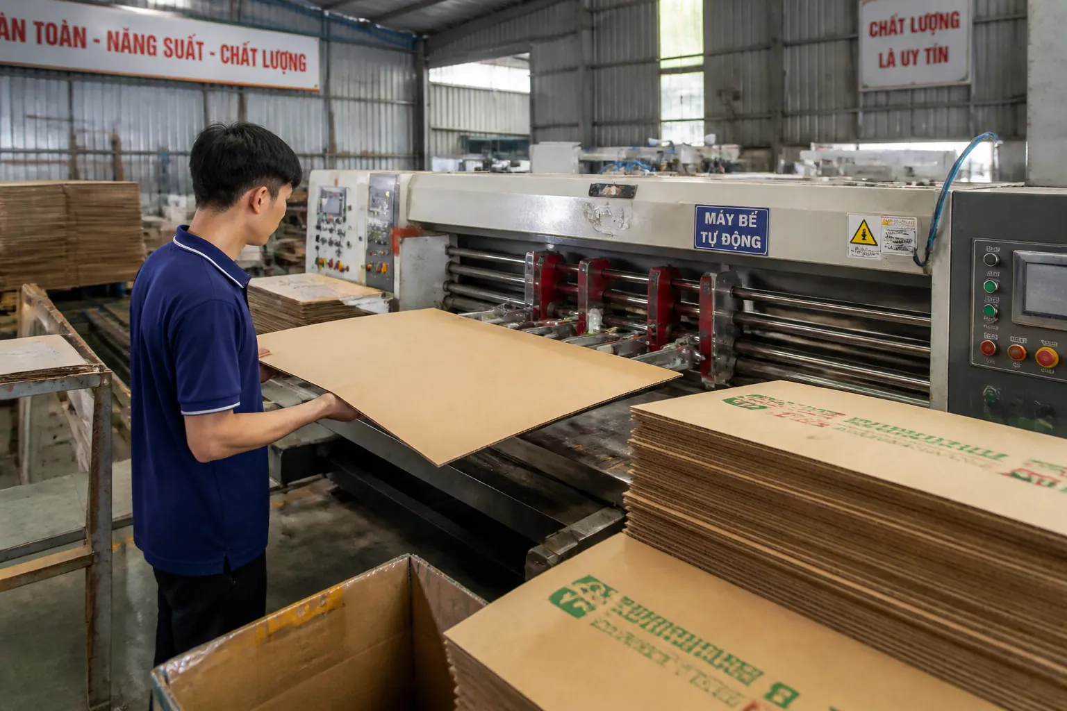 Quy trình sản xuất bao bì carton và bao bì giấy