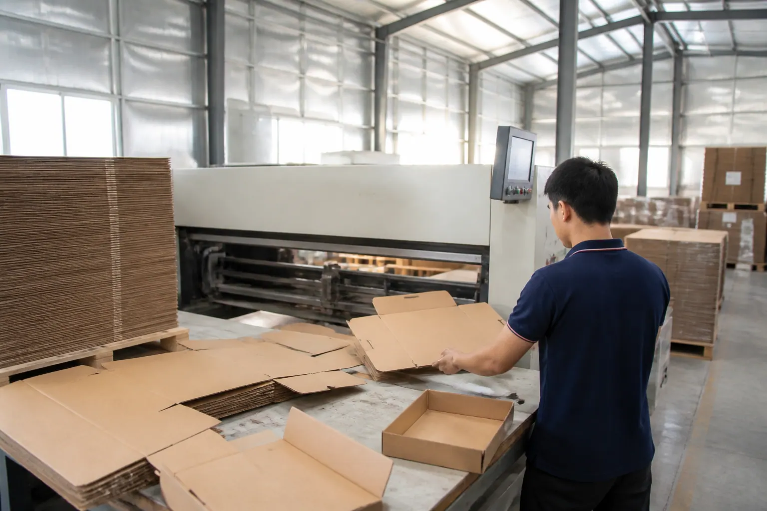 Quy trình sản xuất hộp carton đựng bánh tại Bắc Trường Sơn