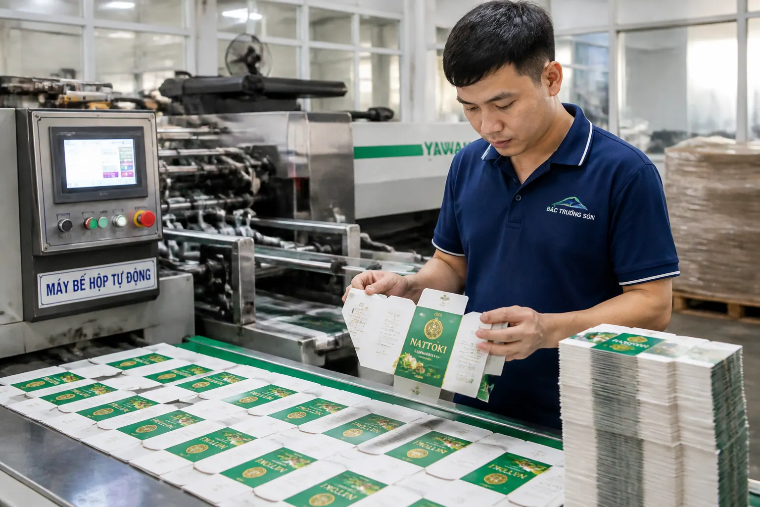 Quy trình sản xuất hộp TPCN tại Bắc Trường Sơn - hộp thực phẩm chức năng