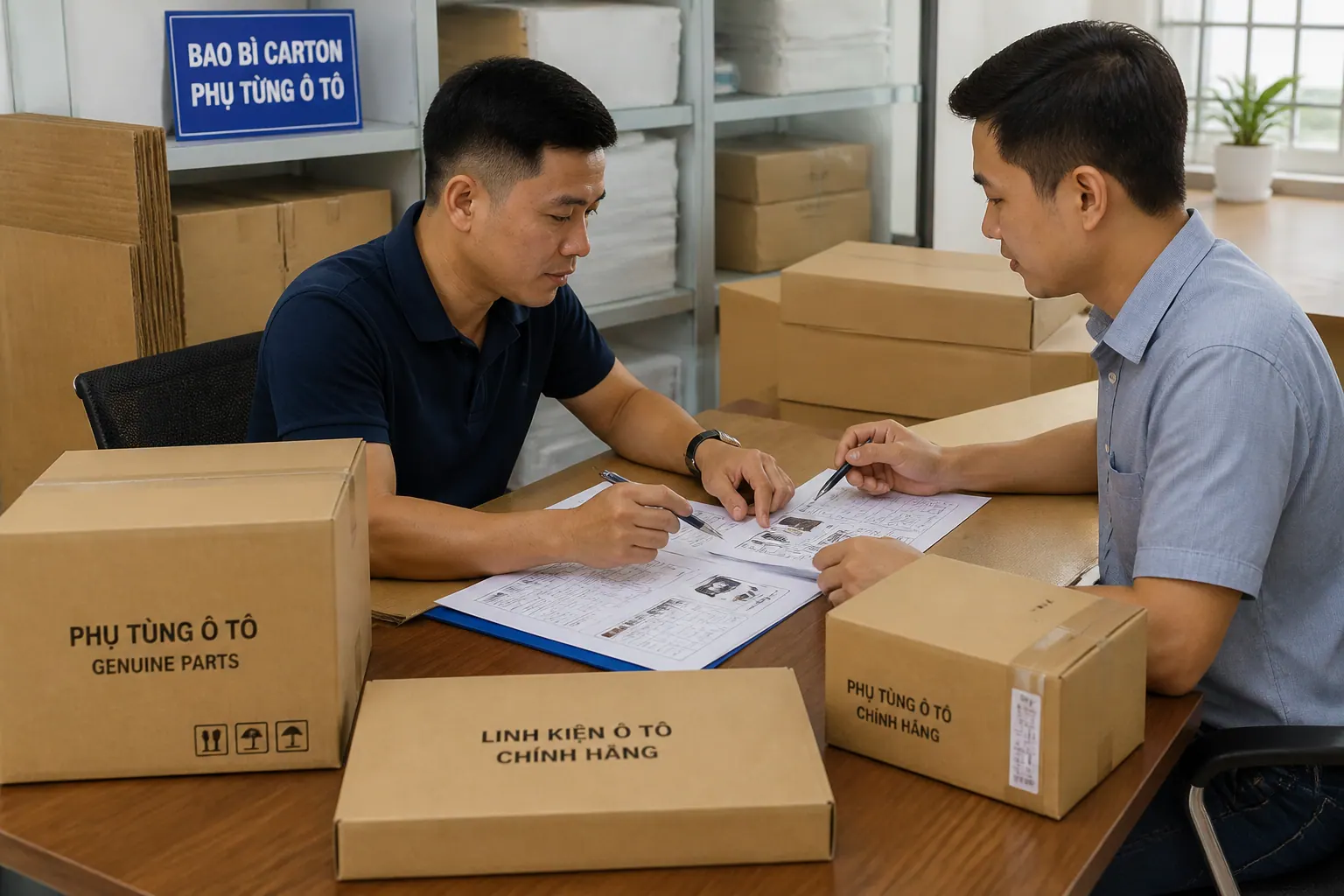 So sánh báo giá và dịch vụ - bao bì carton phụ tùng ô tô