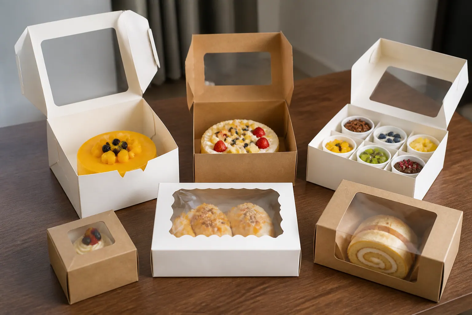So sánh ưu nhược điểm của các chất liệu hộp carton đựng bánh