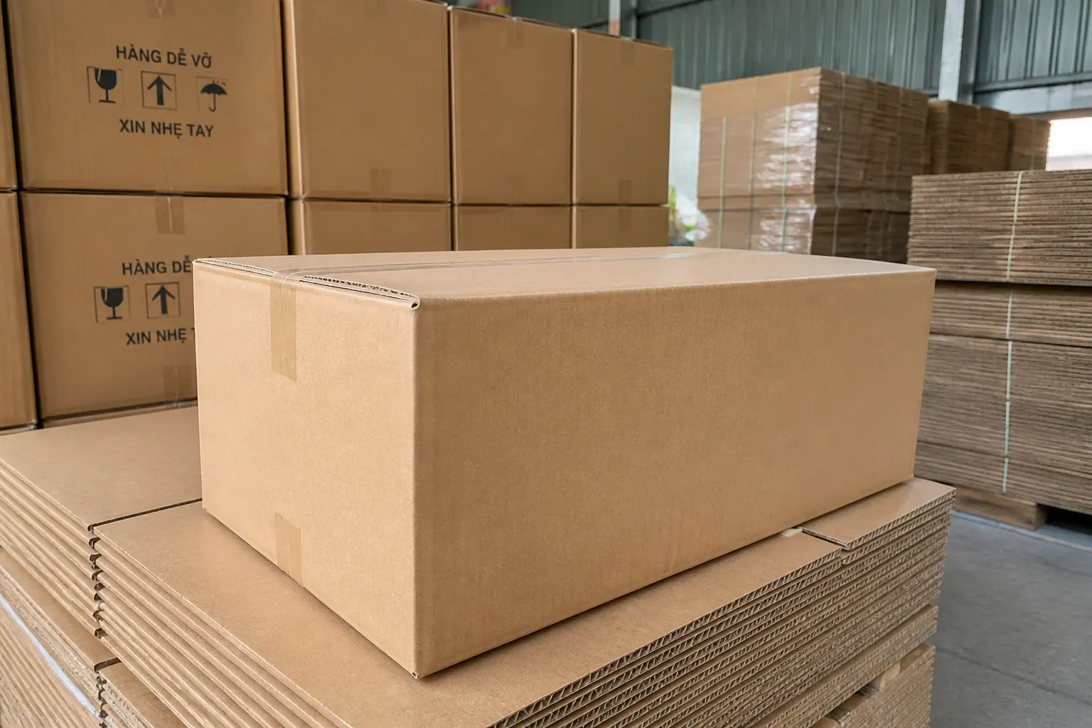 thùng carton 5 lớp sóng BC