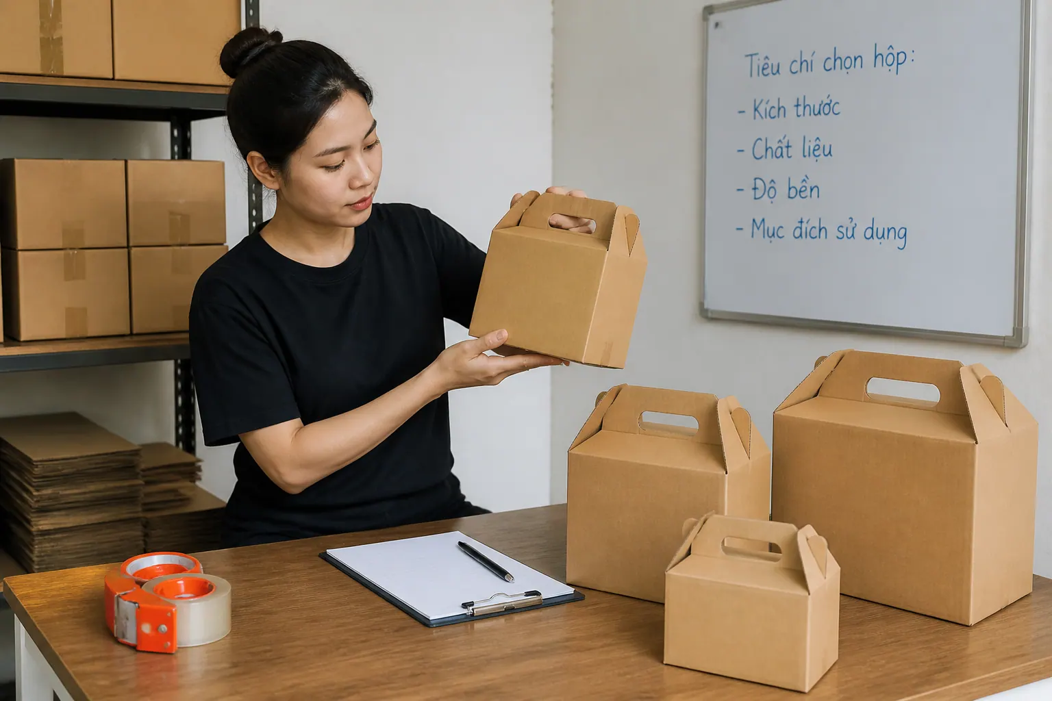Tiêu chí chọn hộp carton có quai phù hợp