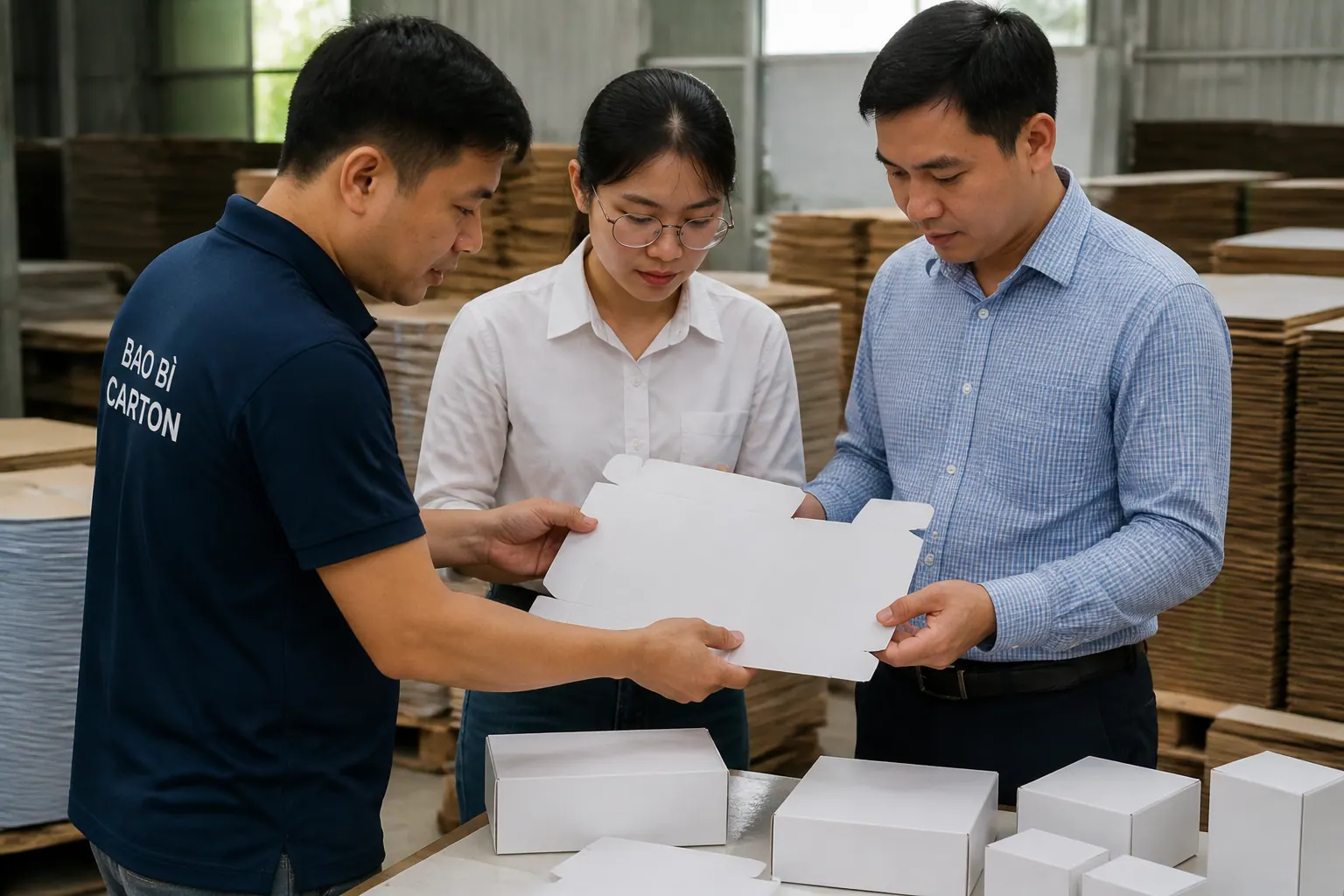 Tiêu chí chọn nhà cung cấp bao bì carton trắng uy tín