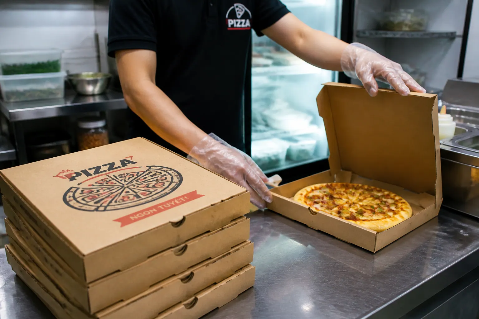 Tiêu chuẩn an toàn thực phẩm cho hộp đựng pizza | hộp carton đựng pizza Tiêu chuẩn an toàn thực phẩm cho hộp đựng pizza - hộp carton đựng pizza
