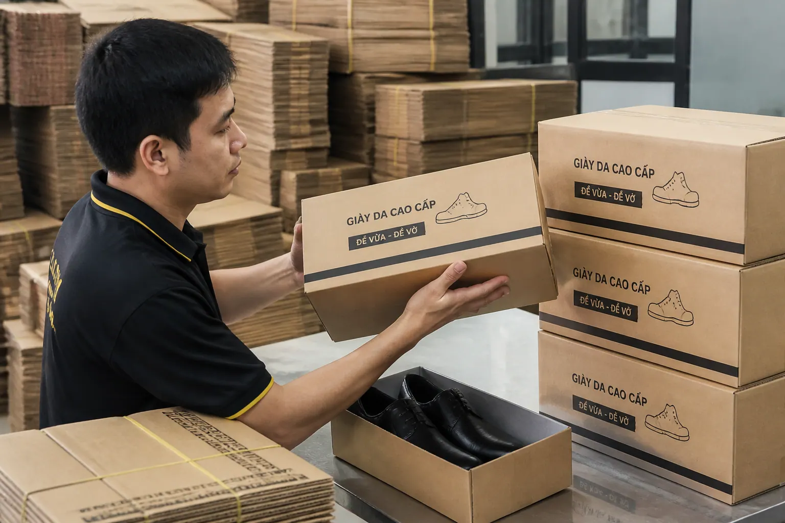 Tiêu Chuẩn Chất Lượng Thùng Carton Cho Giày Da - thùng carton đóng hàng giày da