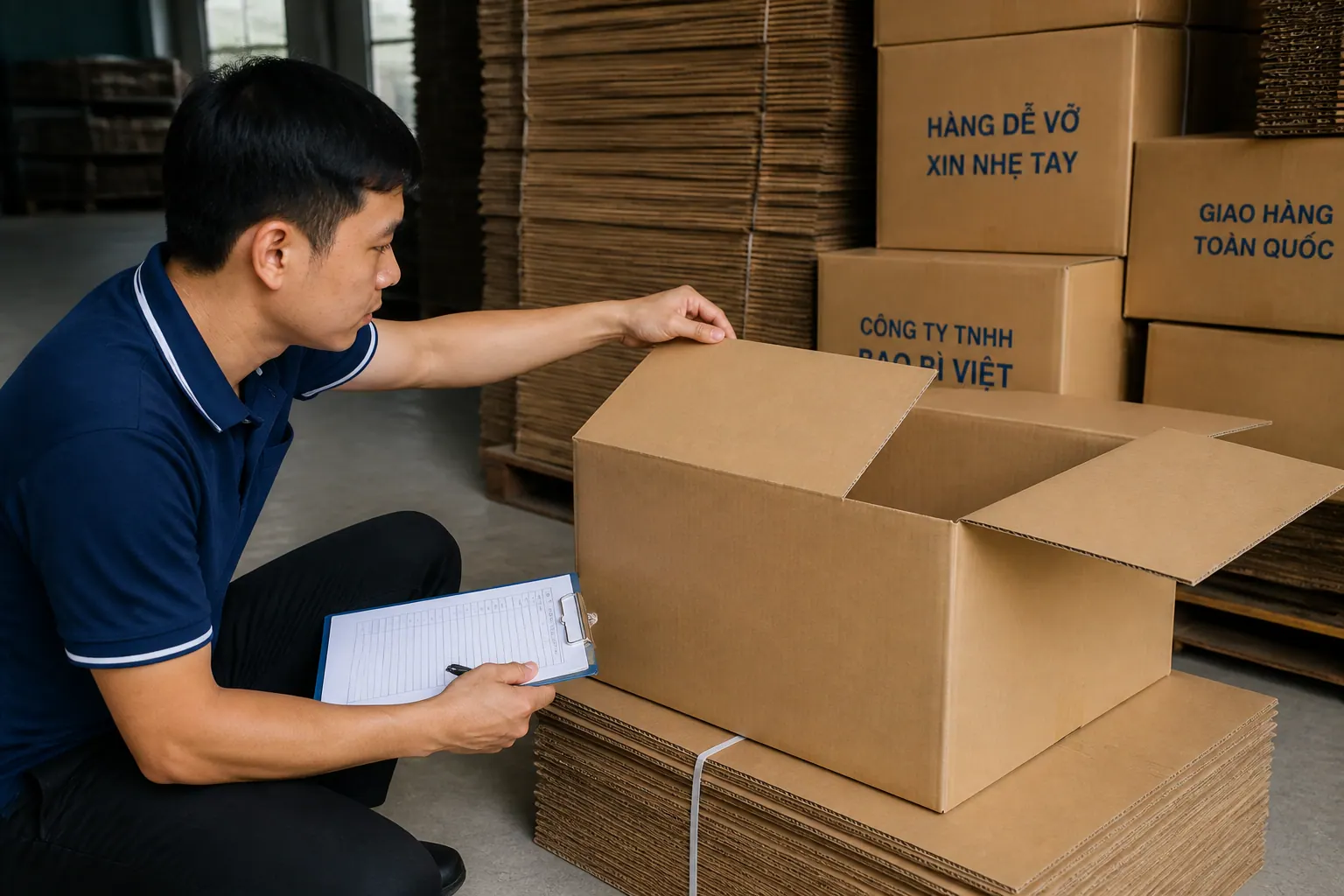 Tiêu chuẩn chất lượng và kiểm tra hộp carton nắp đối