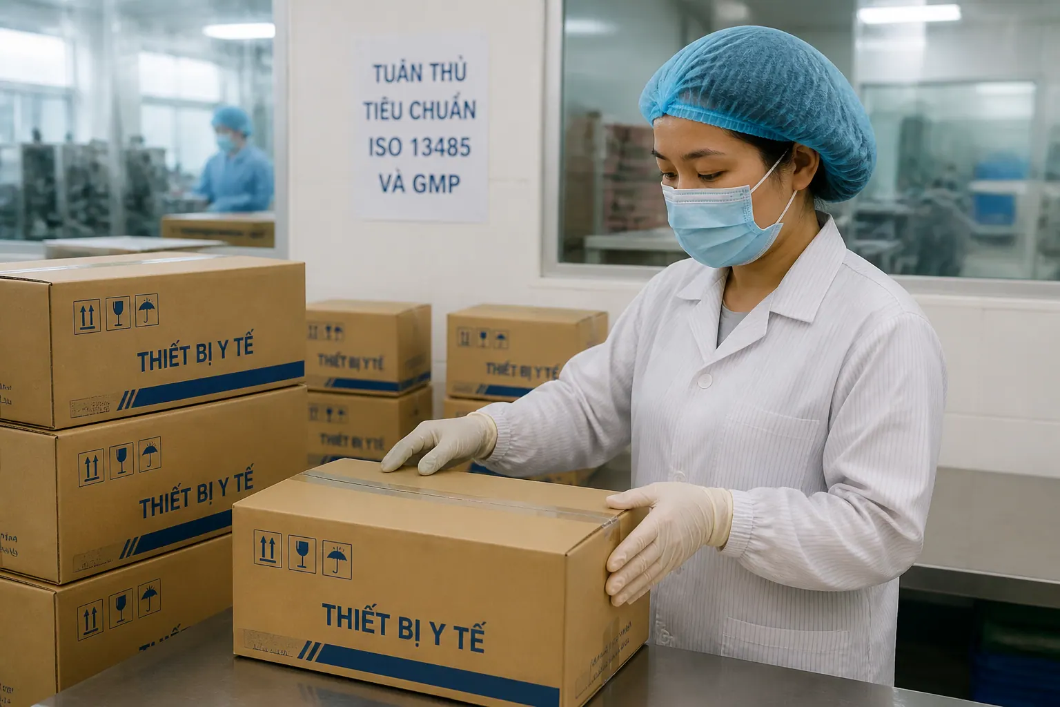Tiêu chuẩn ISO 13485 và GMP - bao bì carton thiết bị y tế