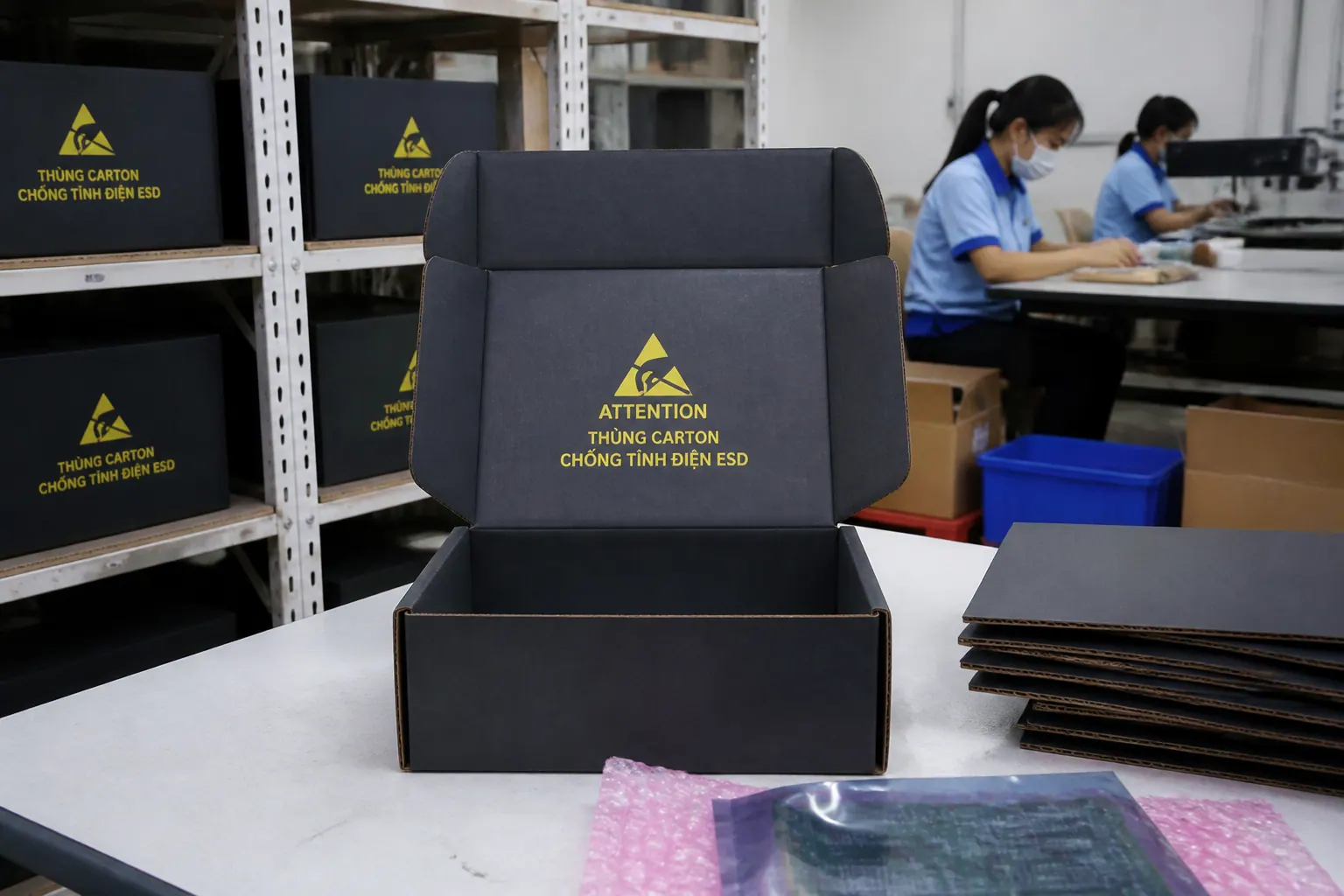 Tiêu chuẩn nào áp dụng cho thùng carton chống tĩnh điện? - thùng carton chống tĩnh điện ESD