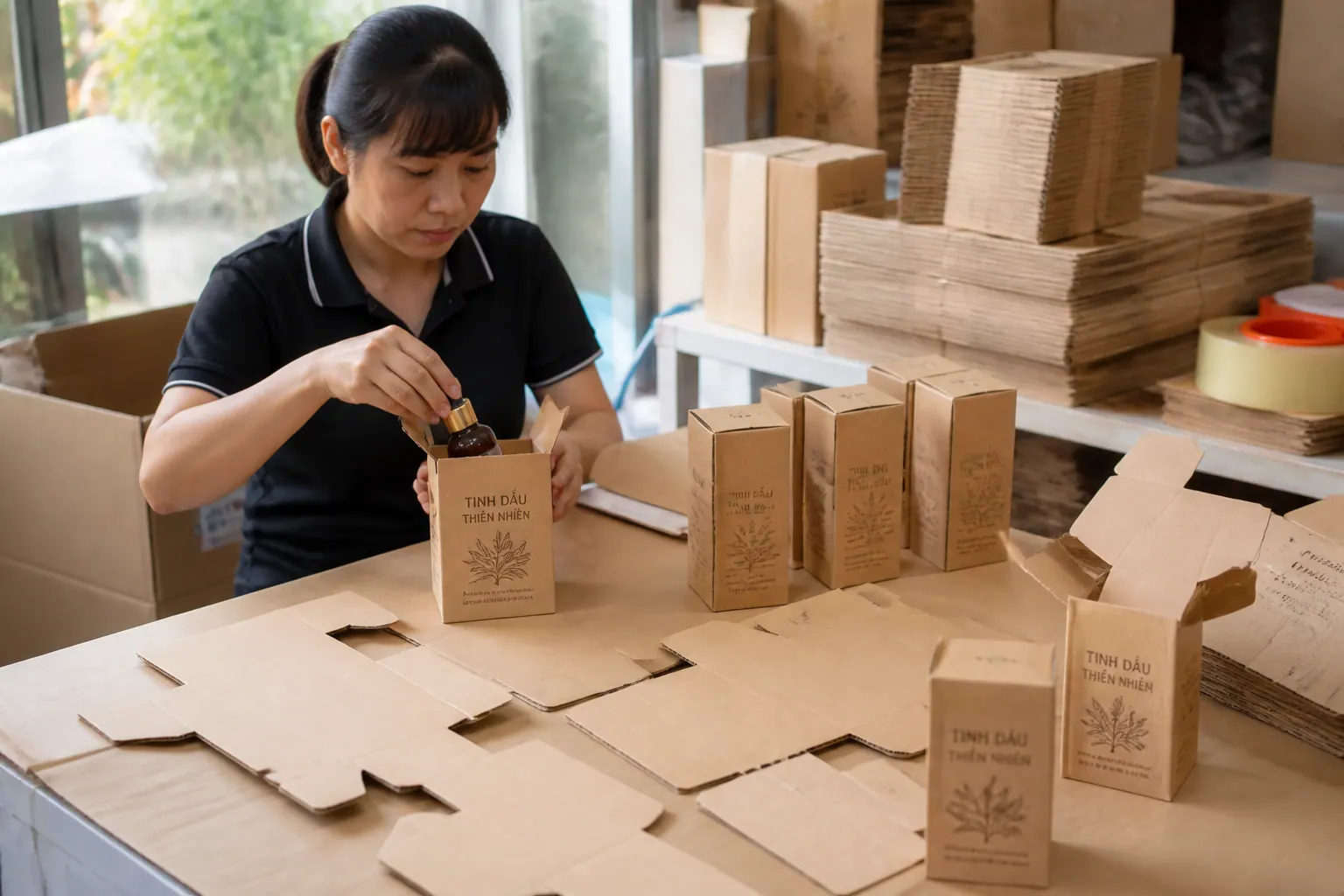 Ứng dụng phổ biến của hộp carton bế khuôn trong các ngành