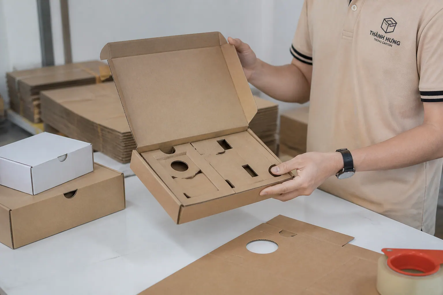 Ưu điểm nổi bật - hộp carton bế khuôn