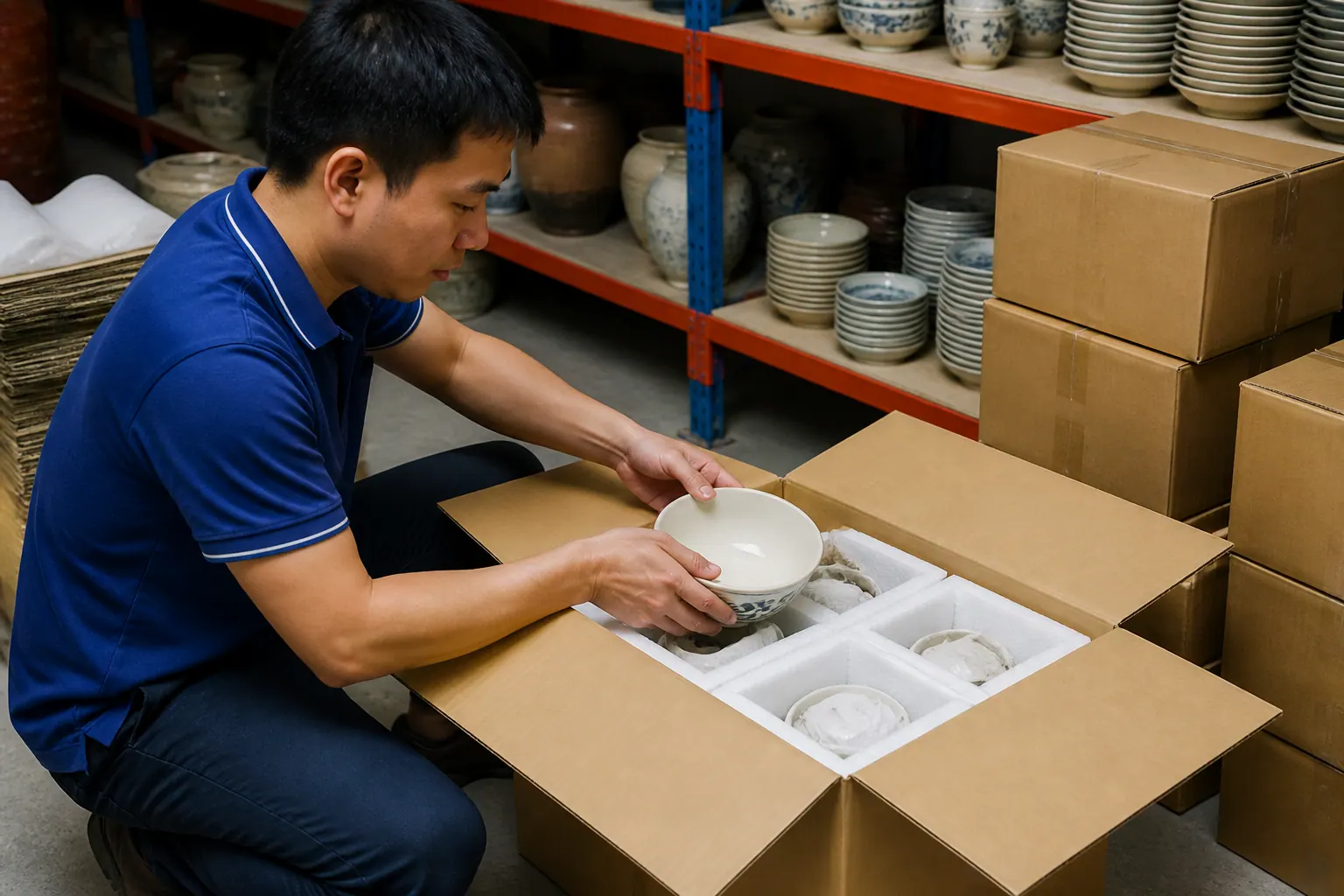 Vì sao bao bì carton quan trọng với sản phẩm gốm sứ? - bao bì carton gốm sứ