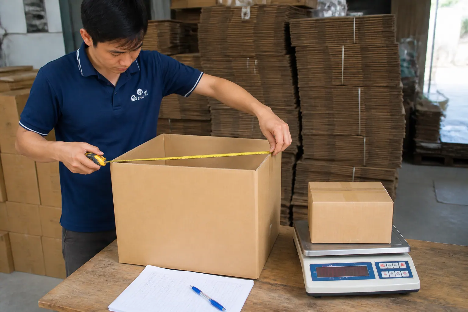 Xác định kích thước và tải trọng - hộp carton nắp đối
