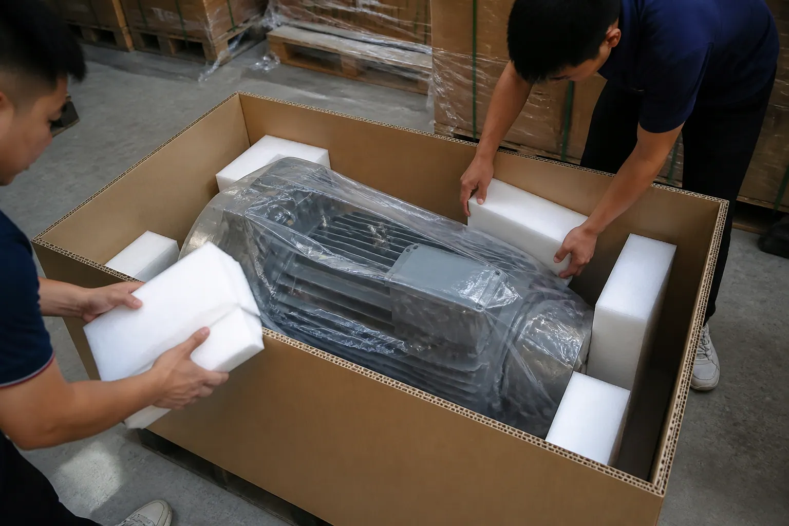 Yêu cầu chống sốc, chống ẩm - bao bì carton máy móc