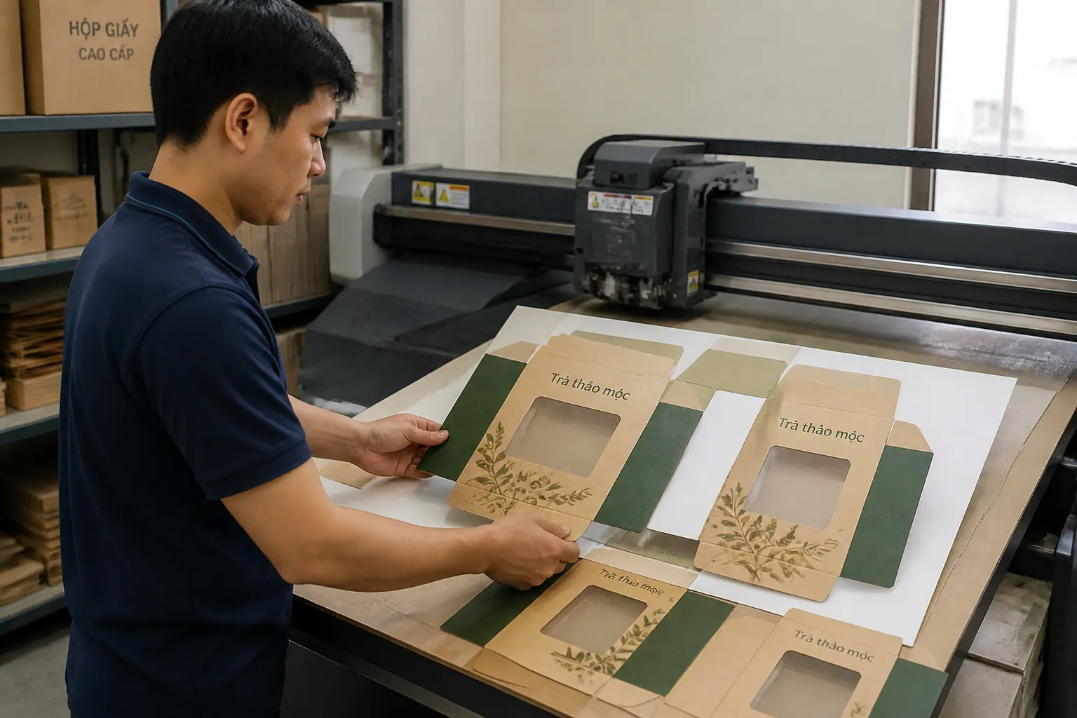 Yêu Cầu In Ấn Và Gia Công - hộp carton có cửa sổ