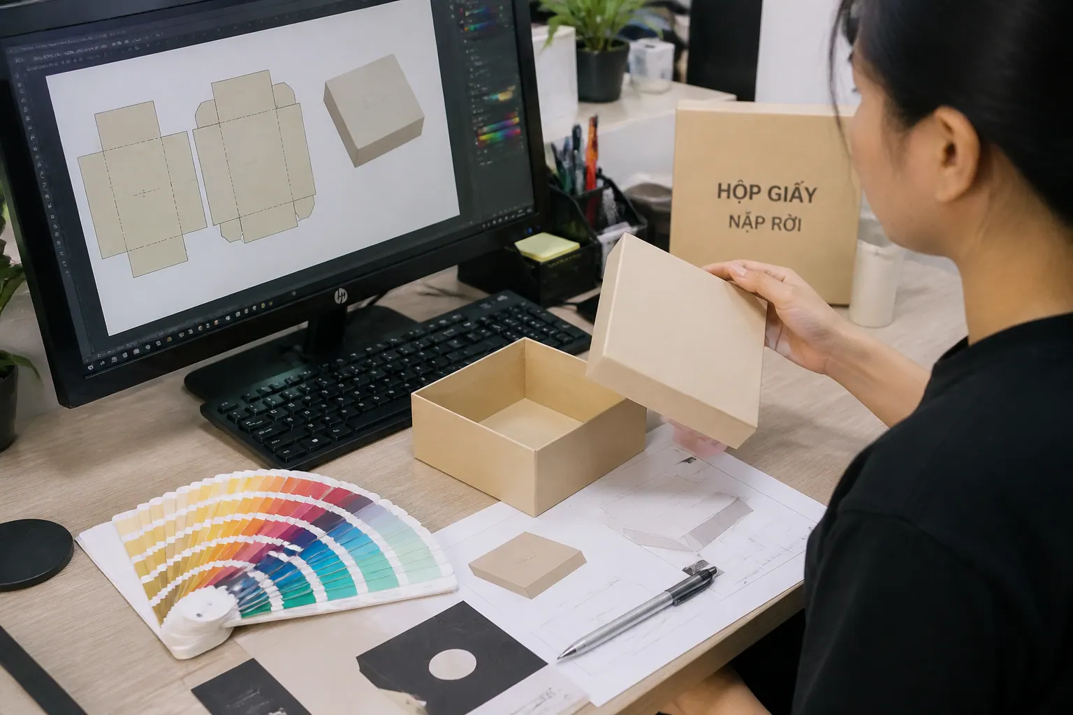 Yêu cầu in ấn và thiết kế | hộp carton nắp rời Yêu cầu in ấn và thiết kế - hộp carton nắp rời