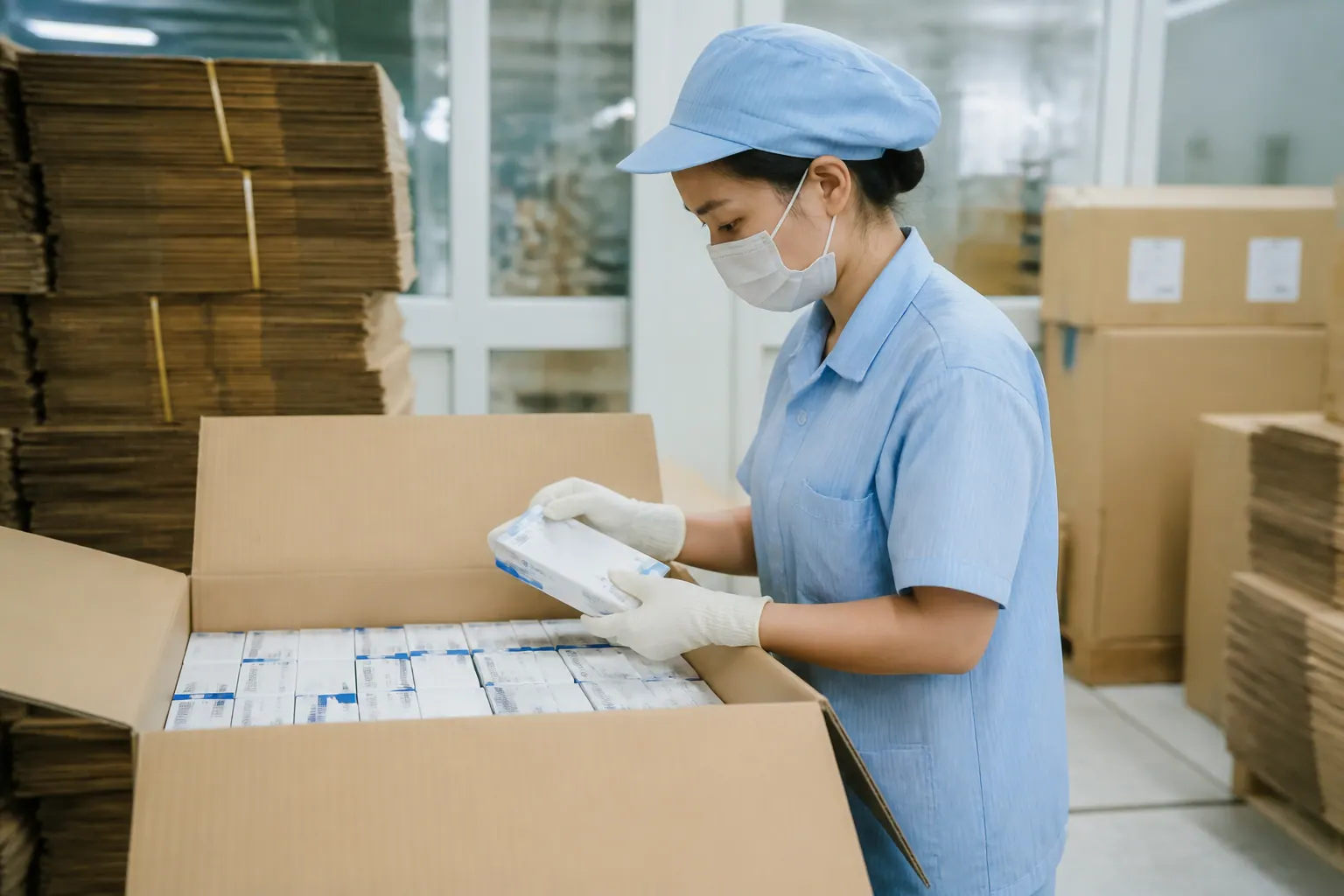Yêu cầu về vật liệu và an toàn vệ sinh - bao bì carton thiết bị y tế